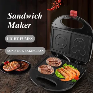 Double Sided Heating 750W Electric Sandwich Maker