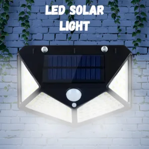 Outdoor Solar Lamp 100 LED Solar Light PIR Motion Sensor Wall Light