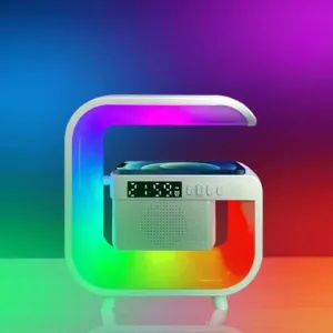 Multi-function Wireless Speaker, Audio Desk Lamp, Wireless Charger