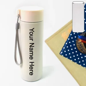 Customized / Personalized Vacuum Insulated Stainless Steel, Double walled (500 ML Approx / Mix Color & Design) by Own Hydrate